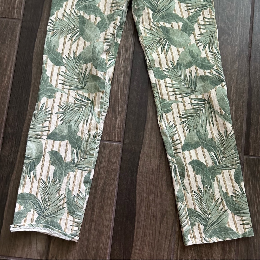 Show Me You Mumu Women’s Cropped Hawn Trouser in Bamboo Palm Sz 27 - Picture 3 of 9